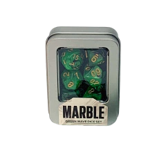 Kit de Dados: Marble - Green Wave