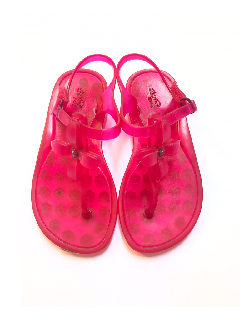 sandalias de plastico con flor gap numero 10 27