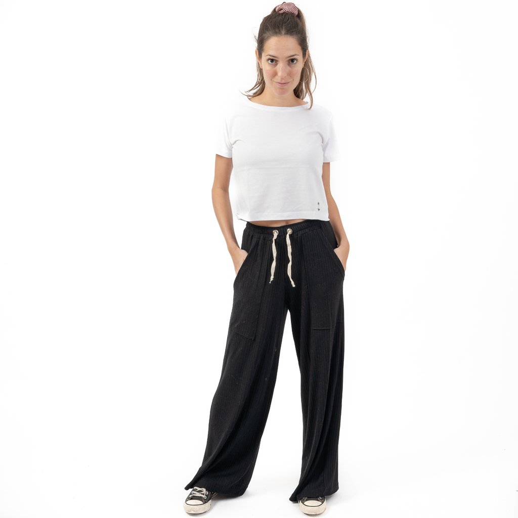 Palazo de mujer color negro de morley