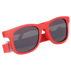 Óculos de Sol Bebê Infantil Armação Flexível com Fita Ajustável Vermelho Buba