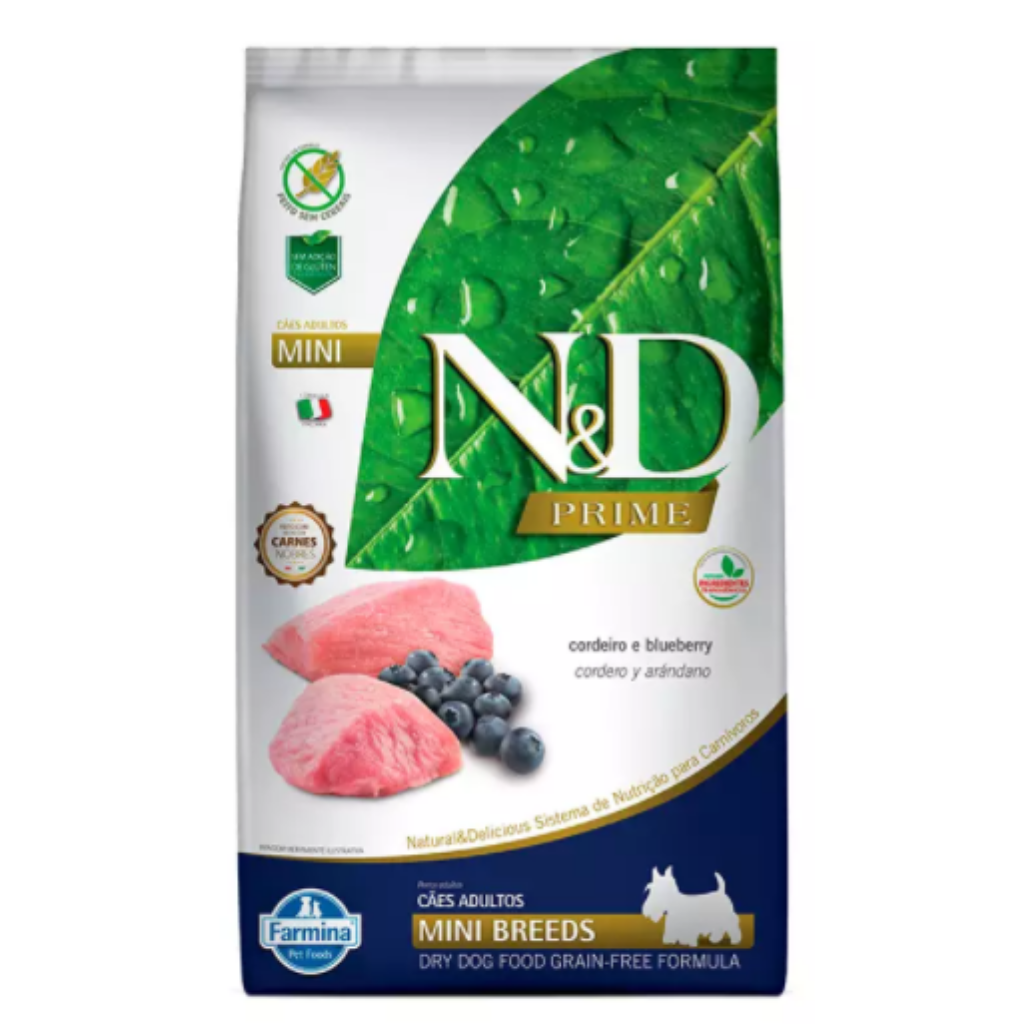 Ração Farmina N&D Prime para Cães Adultos de Raças Pequenas Sabor ...
