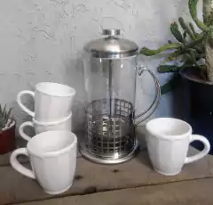 Pocillos cafe X 6 ceramica - Vintash Bazar