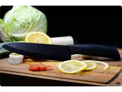 Cuchillo De Cerámica Negro 28 Cm Mango De Silicona en internet