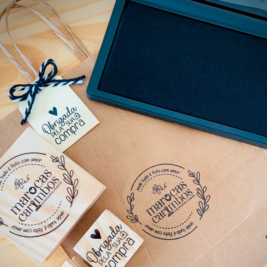 Kit de Carimbos Logomarca - Comprar em Marocas Carimbos