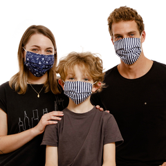 Kit Família Adulto E Kids |Máscara de Proteção  6 peças