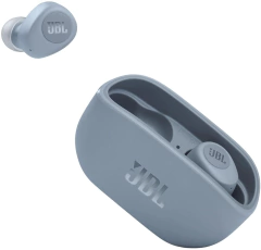 Auricular JBL Vibe 100TWS Bluetooth con microfono azul