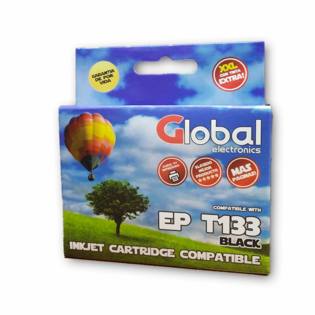 Cartucho Global Epson T133 T133120 Black 13 Ml