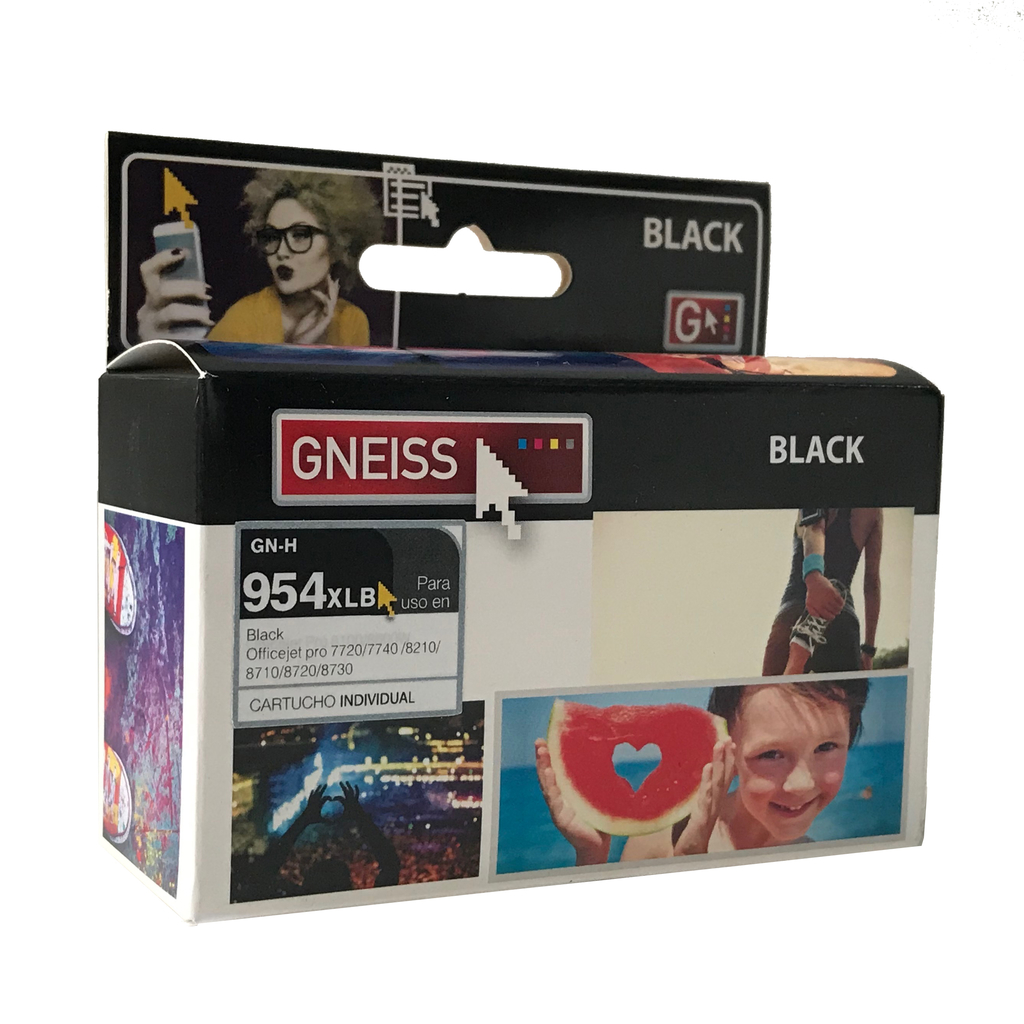 Cartucho Gneiss 954 XL Negro para HP - AHP Insumos