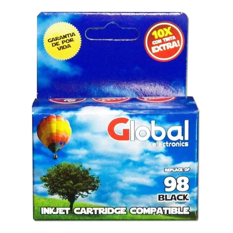 Cartucho Global HP 98 C9364WL Black 18 Ml - AHP Insumos