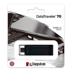 Pendrive 128gb Kingston DT70 USB 3,2 Type-C - AHP Insumos