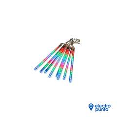 LUCES NAVIDEÑAS LED TUBOS GUIRNALDA DE 3M CON 8 TUBOS DE 50CM LUZ RGB