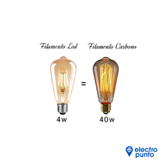 LAMP. FILAMENTO LED AMBAR A60 8W DIMERIZABLE - comprar online