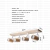 APLIQUE - ARIEL - 4 LUCES DE MADERA PARAISO + DICROLED - DANTE Hogar