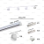 PACK // RIEL 2 MTS BLANCO + TACHOS CHAPA + CONECTOR + ADAPTADORES + AR111 LED - DANTE Hogar