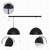 DOBLE /// COLGANTE - RANCUL - SEMIESFERICO + LAMPARAS LED - DANTE Iluminacion