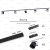 PACK // RIEL 3 MTS NEGRO + TACHOS CHAPA + CONECTOR + ADAPTADORES *** SIN LAMPARAS *** - tienda online