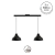 DOBLE /// COLGANTE - PERGAMINO - GALPONERO Ø23CM + LAMPARAS LED