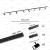 PACK // RIEL 3 MTS NEGRO + CABEZALES CHAPA + CONECTOR + ADAPTADORES *** SIN LAMPARAS *** en internet