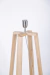 A PEDIDO // LAMPARA DE PIE - LUCIA - MADERA NEGRO MATE CON PANTALLA - tienda online