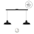 DOBLE /// COLGANTE - CAFAYATE - METALICO + REGLETA 80CM *** SIN LAMPARA ***