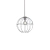 SALE // COLGANTE DE METAL OLIVIA CROMO ø30CM