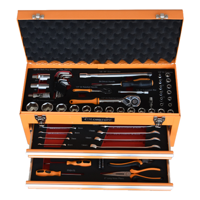 Caja Herramientas Metálica 80 Piezas LQCM132 Lusqtoff