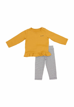 Conjunto Baby Gut Calça e Blusa Mostarda - comprar online