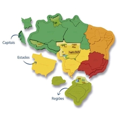 Mapa Do Brasil 3D Elka - comprar online