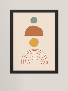 Quadro decorativo - formas orgânicas e abstratas