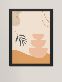 Quadro decorativo - formas orgânicas e abstratas
