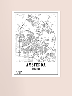 Coleção Mapas - Amsterdã - Almai Store