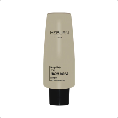Heburn - Base Maquillaje Fluido con Aloe Vera Todo tipo de Cutis (35g)