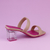 SANDALIA VIVAICE CORAL SALTO TRANSPARENTE - TT1153 - comprar online