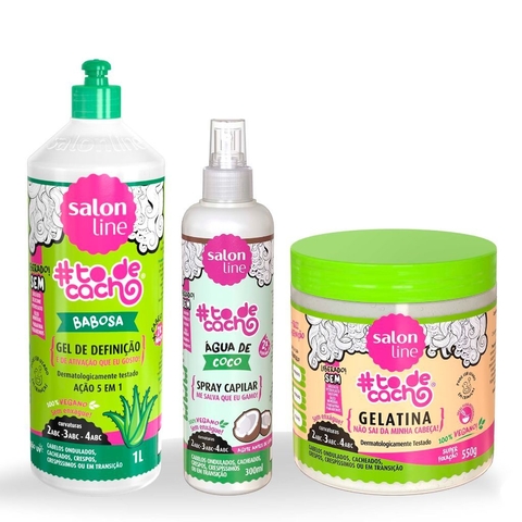 Kit Verao Finalizacao Gel Spray E Gelatina Todecacho Salon Line