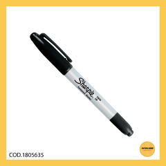 Sharpie Doble Punta Twin Tip Negro