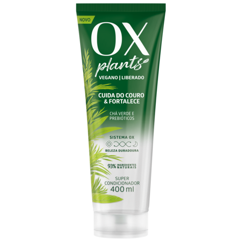 Shampoo OX Plants Cuida do Couro e Fortalece 400ml