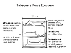 Tabaquera Purse Ecocuero Colores Lisos - comprar online