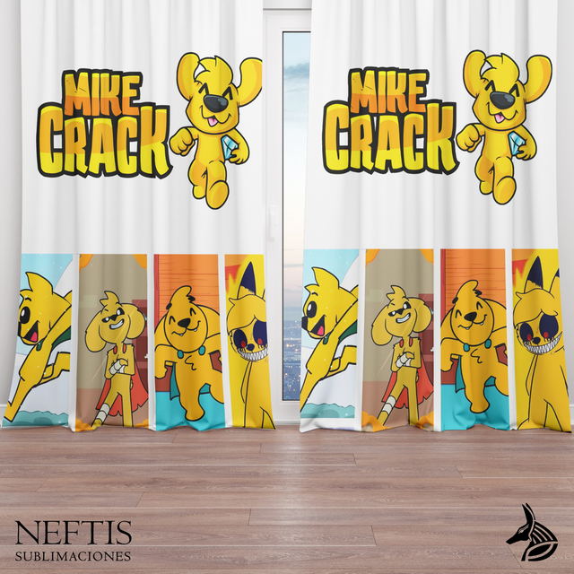 Mikecrack - Cortina de Ambiente - Neftis Sublimaciones Mikecrack - Cortina de Ambiente - Neftis Sublimaciones