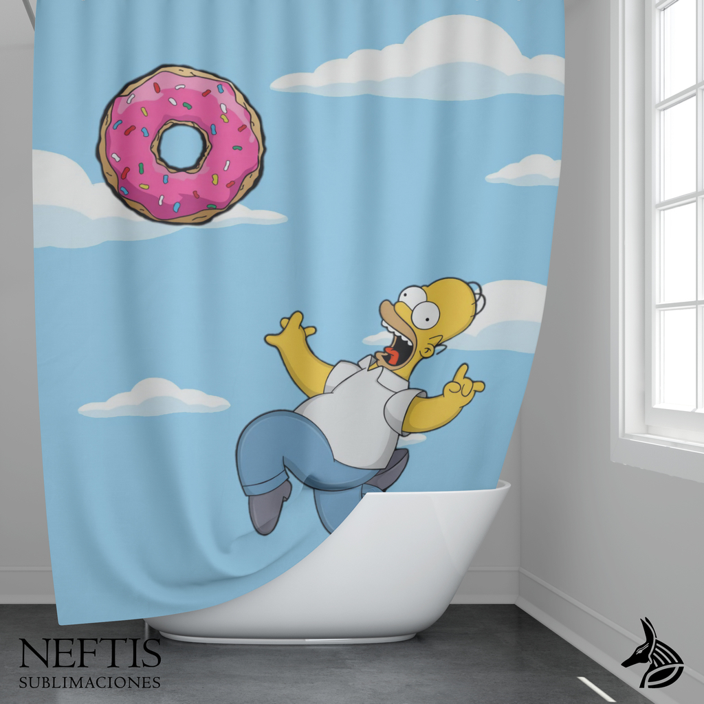 Los Simpson - Cortina de Baño - Neftis Sublimaciones