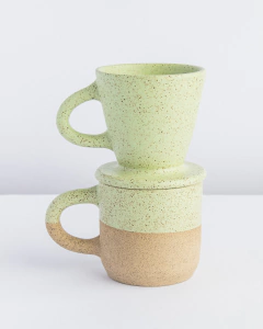 CONJUNTO INDIVIDUAL PARA CAFÉ SERENA VERDE