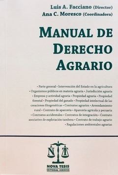 FACCIANO - MANUAL DE DERECHO AGRARIO