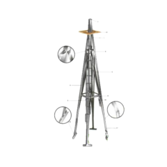 Torre Galvanizada para Molino por 27 Pies