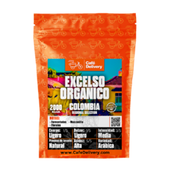 Café Colombia Excelso Organico x 1/4 Kg en grano o molido