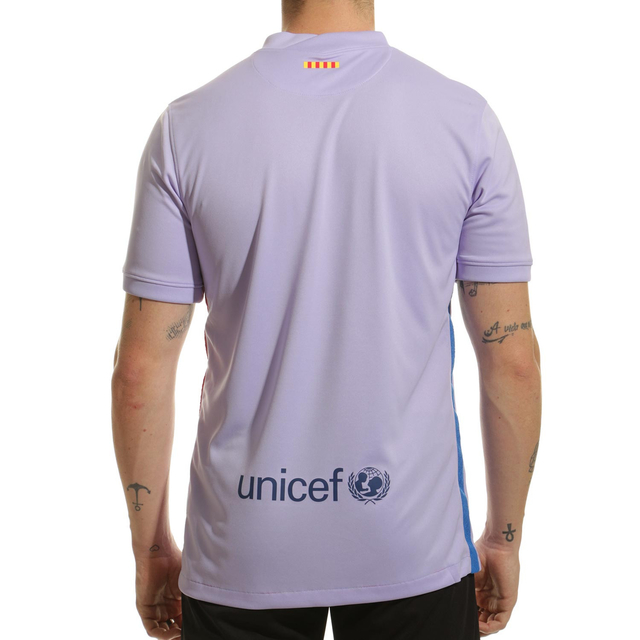 camisa do barça lilas