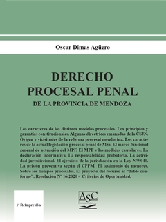 Derecho Procesal Penal de la Provincia de Mendoza - comprar online