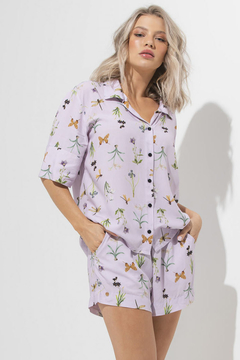 pijama abotoado maternidade