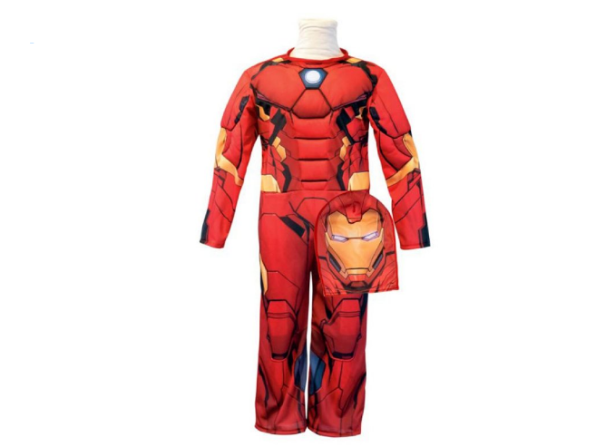 Disfraz con músculos Avengers Iron Man