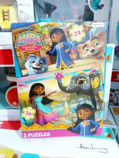 Rompecabeza puzzle Mira detective Disney 24 y 36 pz