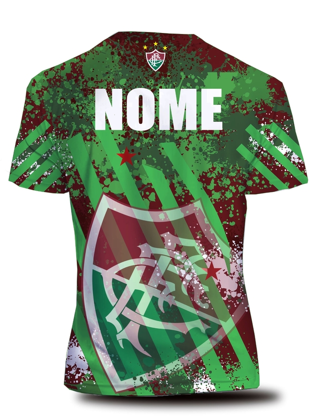 Camisa Camiseta Torcedor Fluminense Personalizada FLU04