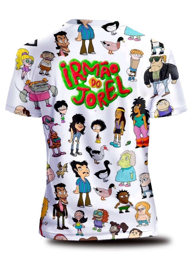 Camisa Camiseta Irmão do Jorel Desenho Animado Estampa total IRMJ1